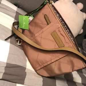 Preppy Poly Vera Bradley Crossbody in Toast